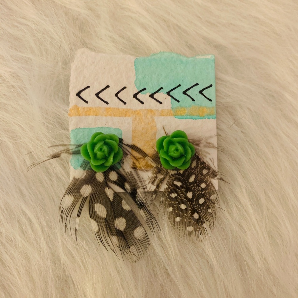 Flora and fauna earrings